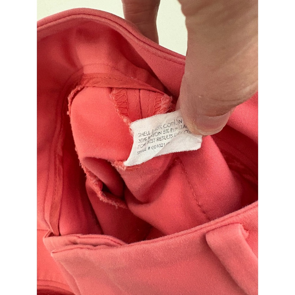 Club Monaco Womens Coral Pink Straight Leg Dress Pants Trousers Sz 6 Career Work - Picture 9 of 12
